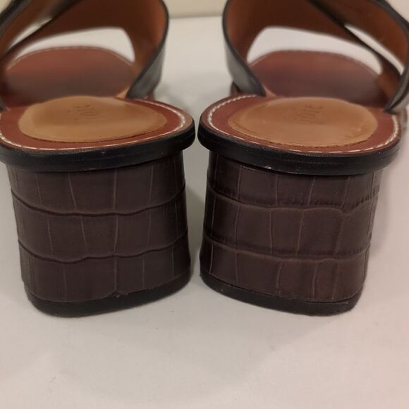 Joie Landri Buckle Leather Mules in Black - Picture 6 of 10